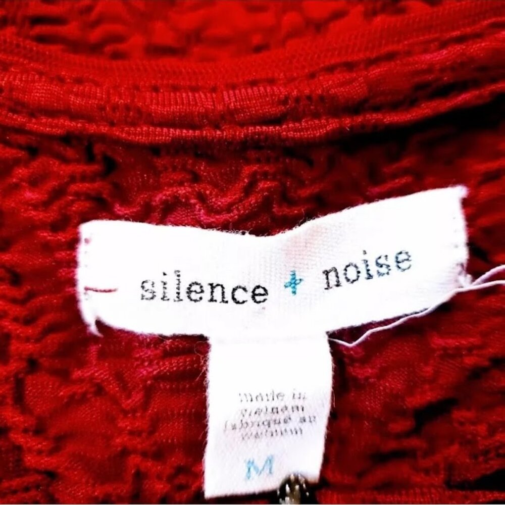 URBAN OUTFITTERS / SILENCE + NOISE Dress, Red Nylon Sleeveless Boho Casual, M - Picture 8 of 14